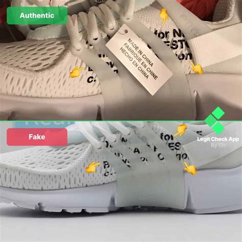 off white nike presto white real vs fake|Real VS Fake: Nike Off.